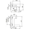 Смеситель для ванны FRAP H85 F3285-9